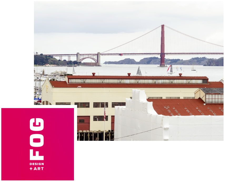 The FOG San Francisco Logo + Image of Golden Gate Bridge