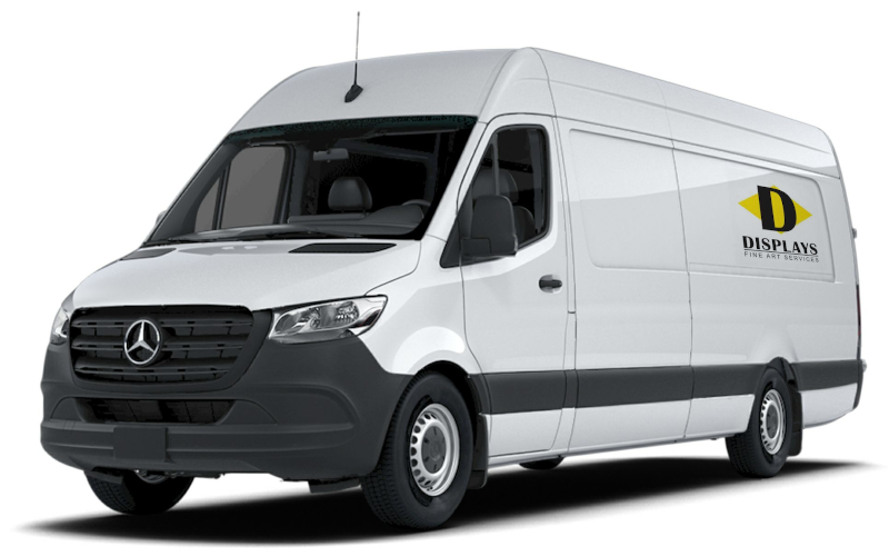 Displays Fine Art Services Sprinter Van for transporting art