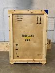 A crate for shipping fine art built by Displays Fine Art Services.
